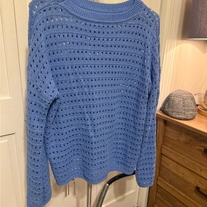 Women's Blue Knit Sweater